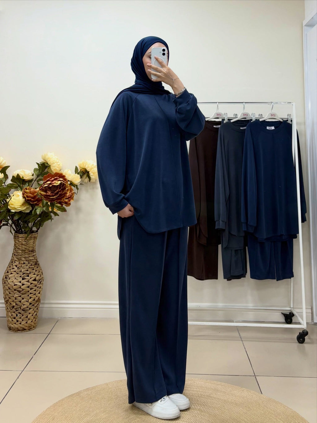 Oyşo Kumaş Önü Tek Çizgi Detaylı Takım - Cadde Butik