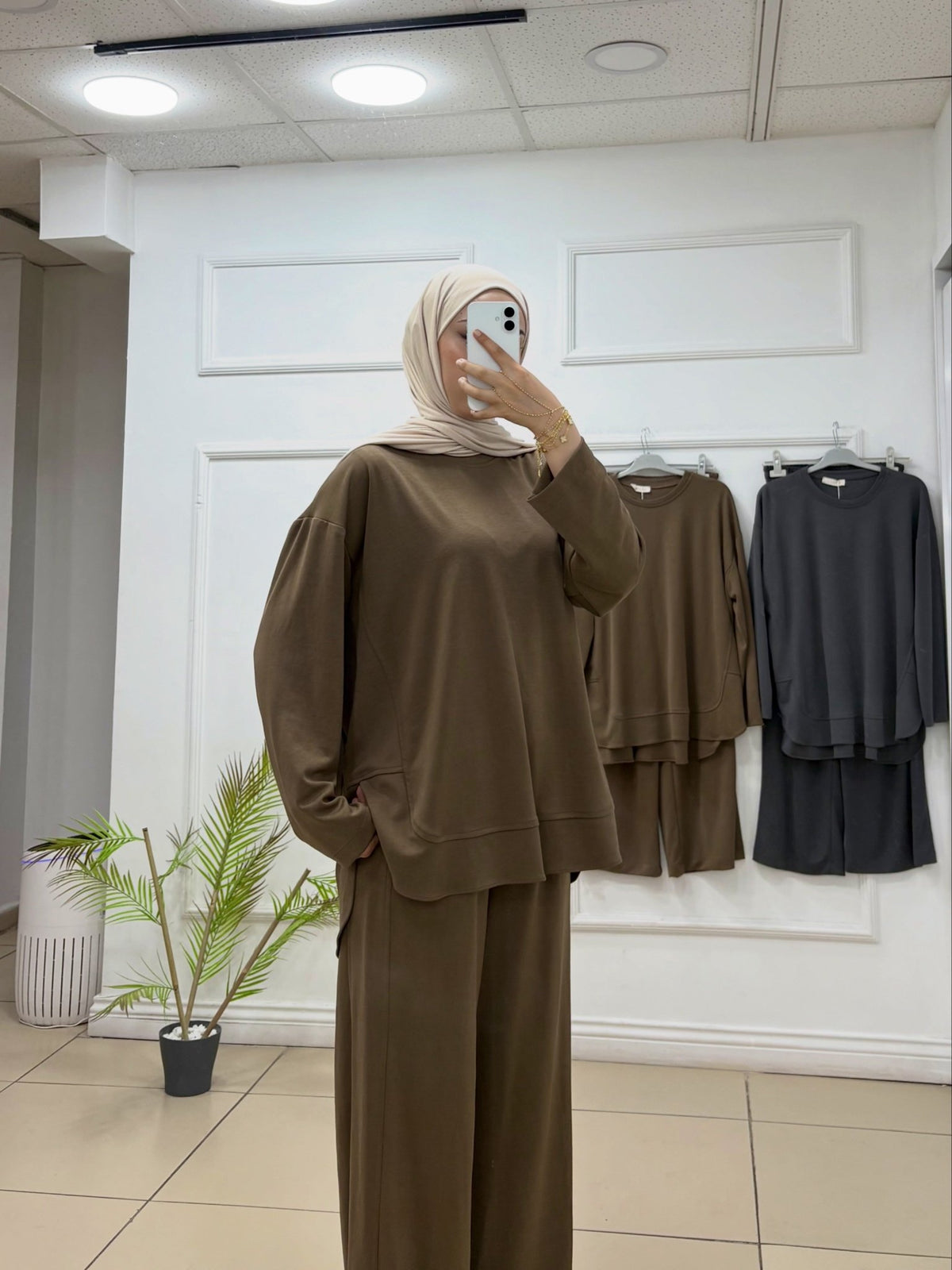Fırfır Detaylı Oyşo Kumaş Tunik - Cadde Butik