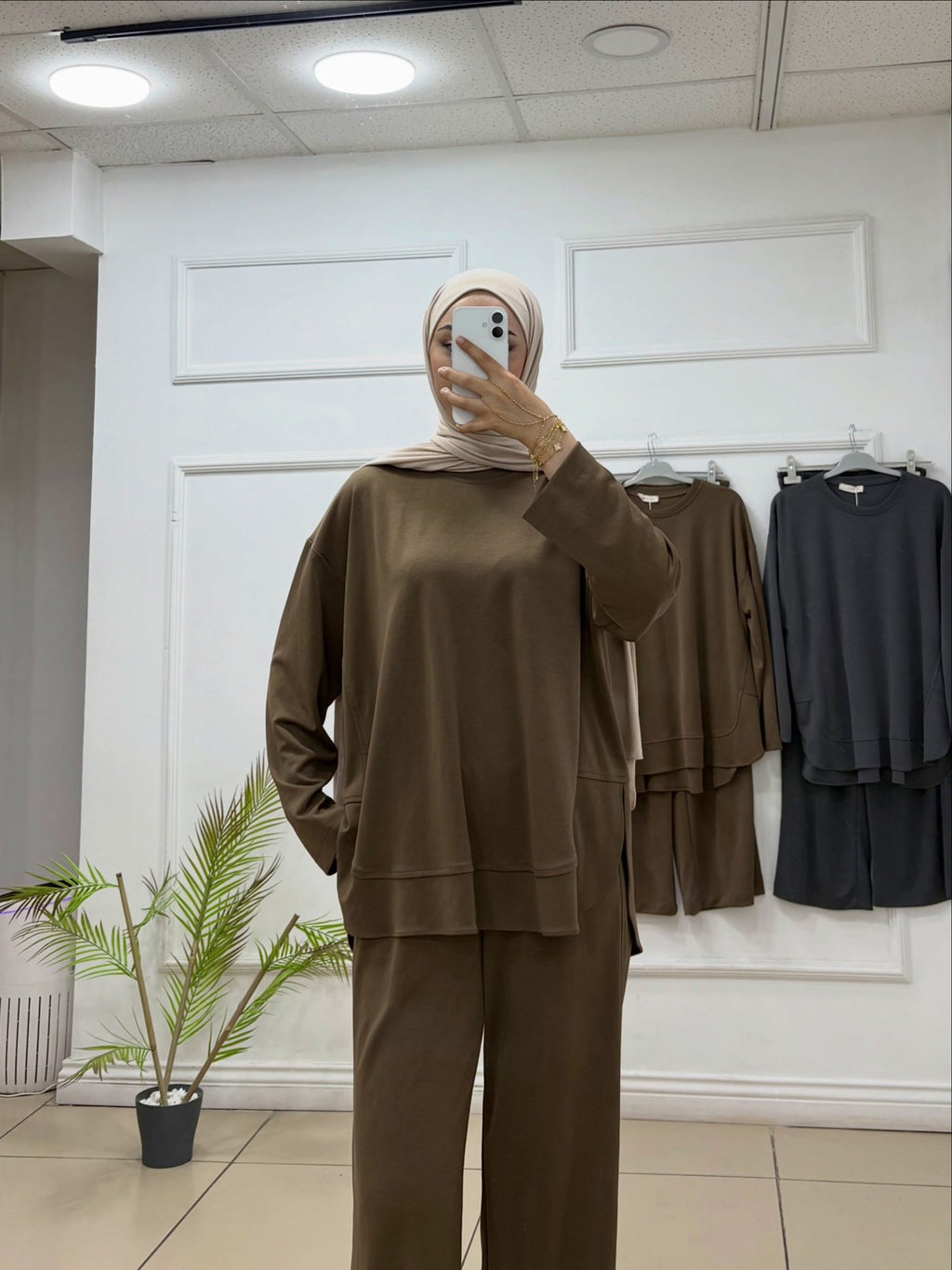 Fırfır Detaylı Oyşo Kumaş Tunik - Cadde Butik