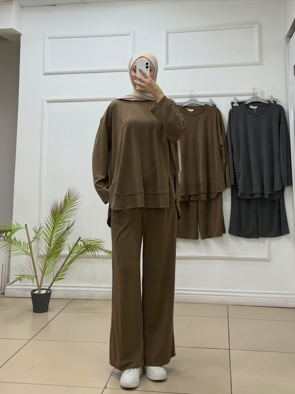 Fırfır Detaylı Oyşo Kumaş Tunik - Cadde Butik