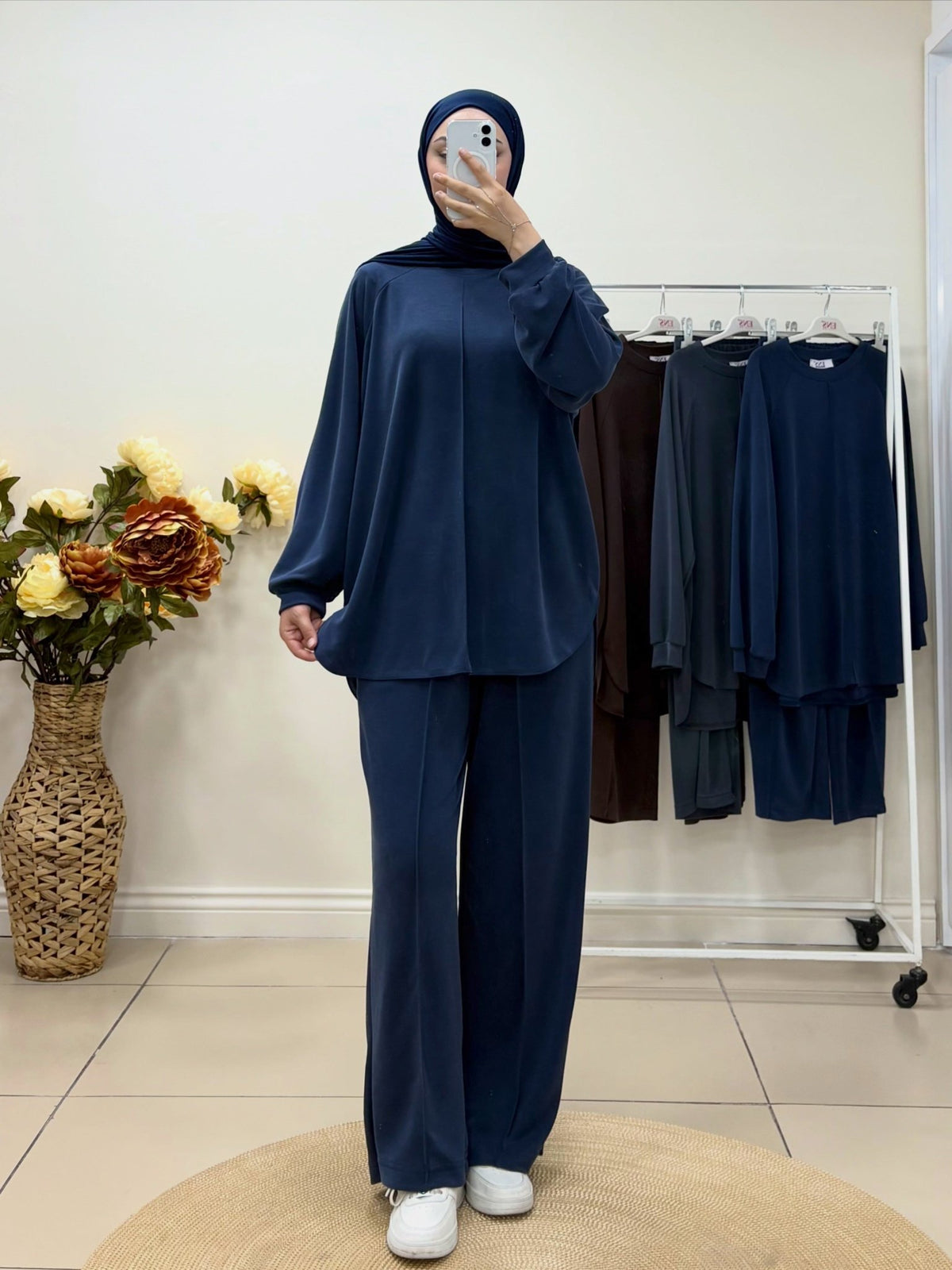 Oyşo Kumaş Önü Tek Çizgi Detaylı Takım - Cadde Butik
