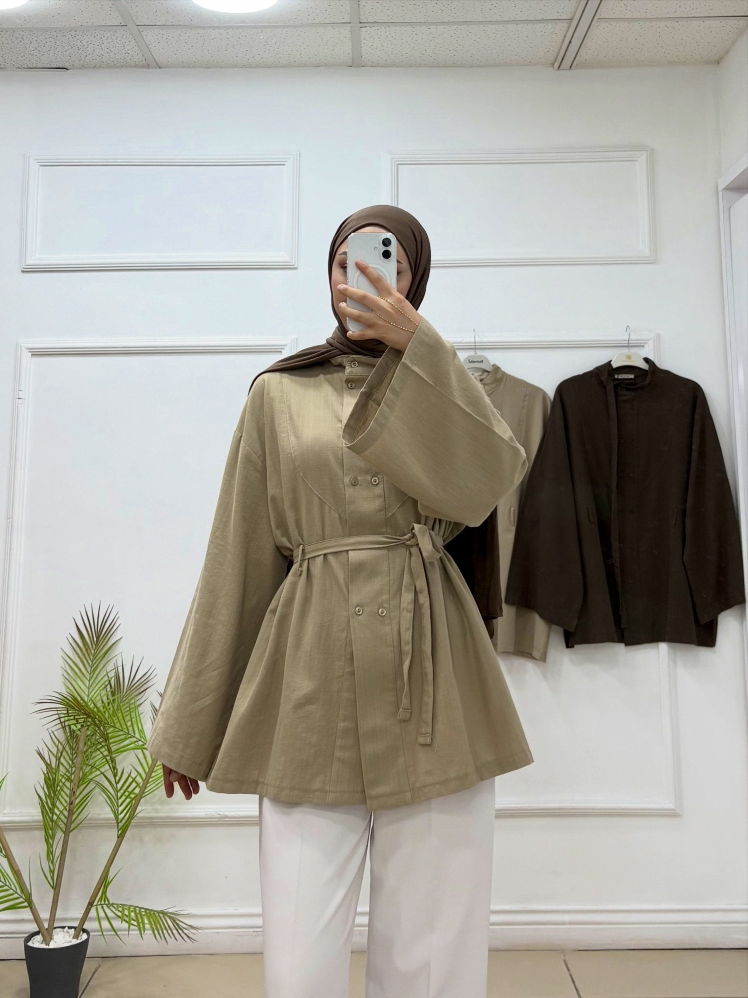 Keten Geniş Kol Tunik ✨ - Cadde Butik
