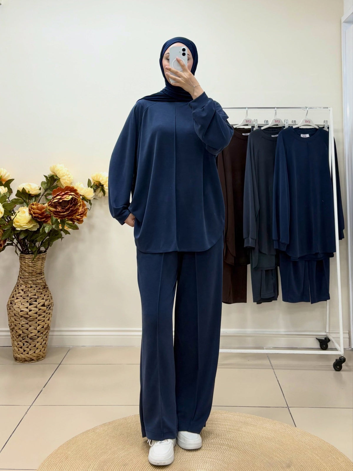 Oyşo Kumaş Önü Tek Çizgi Detaylı Takım - Cadde Butik