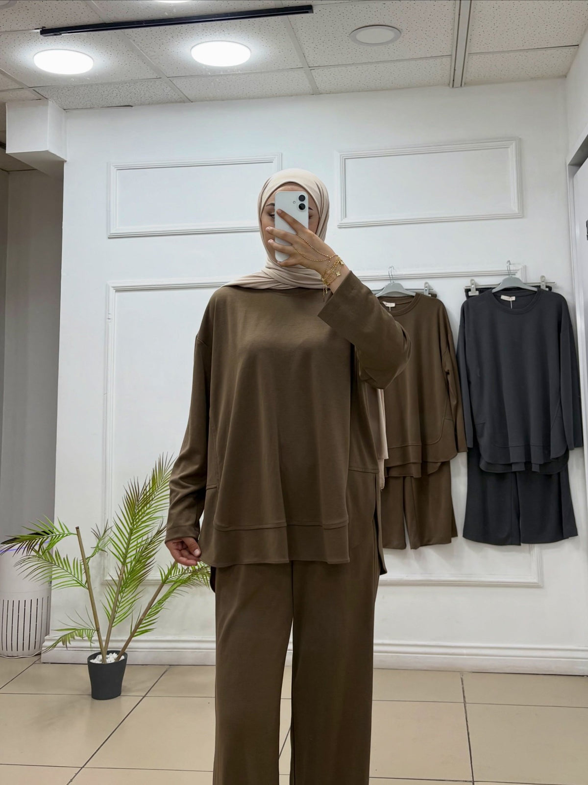 Fırfır Detaylı Oyşo Kumaş Tunik - Cadde Butik