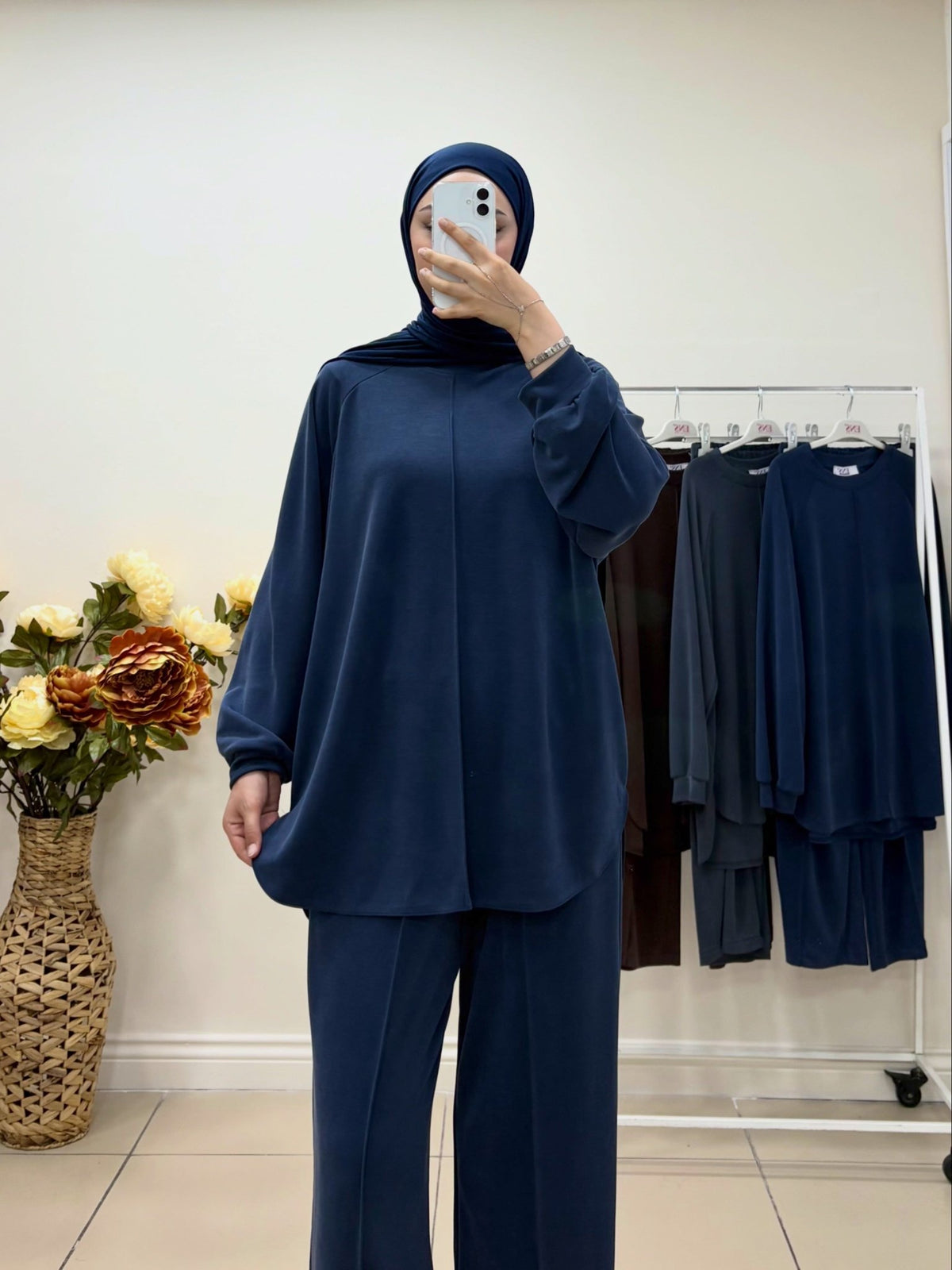 Oyşo Kumaş Önü Tek Çizgi Detaylı Takım - Cadde Butik