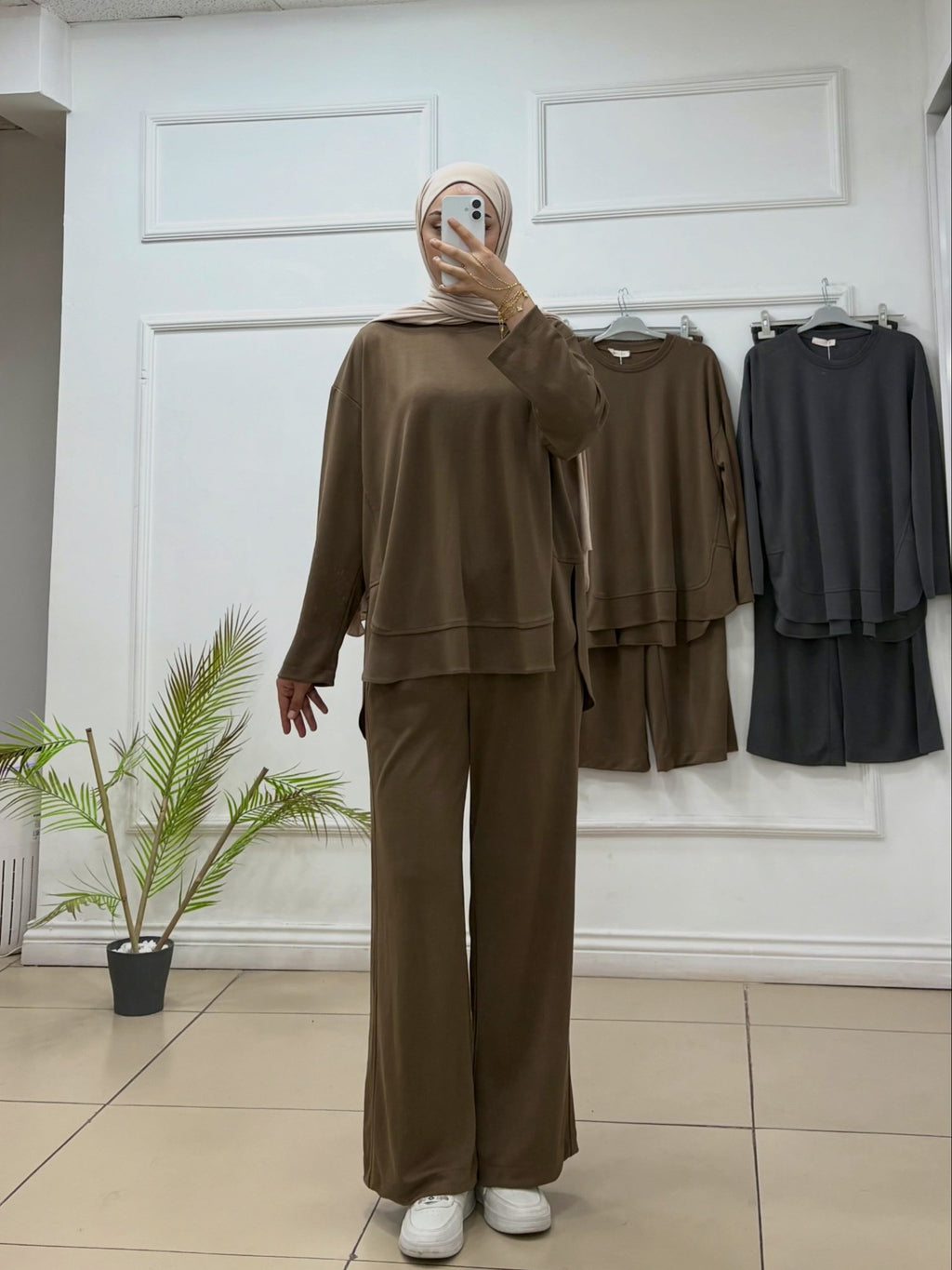 Fırfır Detaylı Oyşo Kumaş Tunik - Cadde Butik