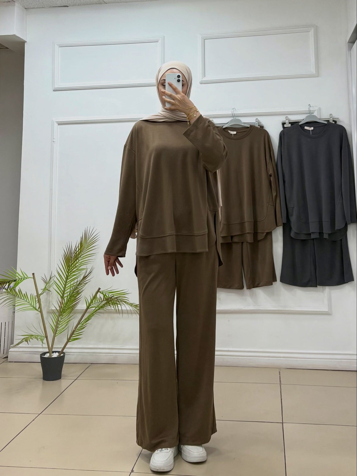 Fırfır Detaylı Oyşo Kumaş Tunik - Cadde Butik
