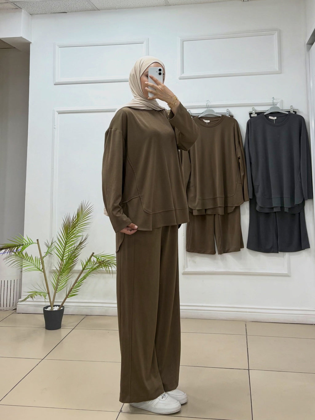 Fırfır Detaylı Oyşo Kumaş Tunik - Cadde Butik