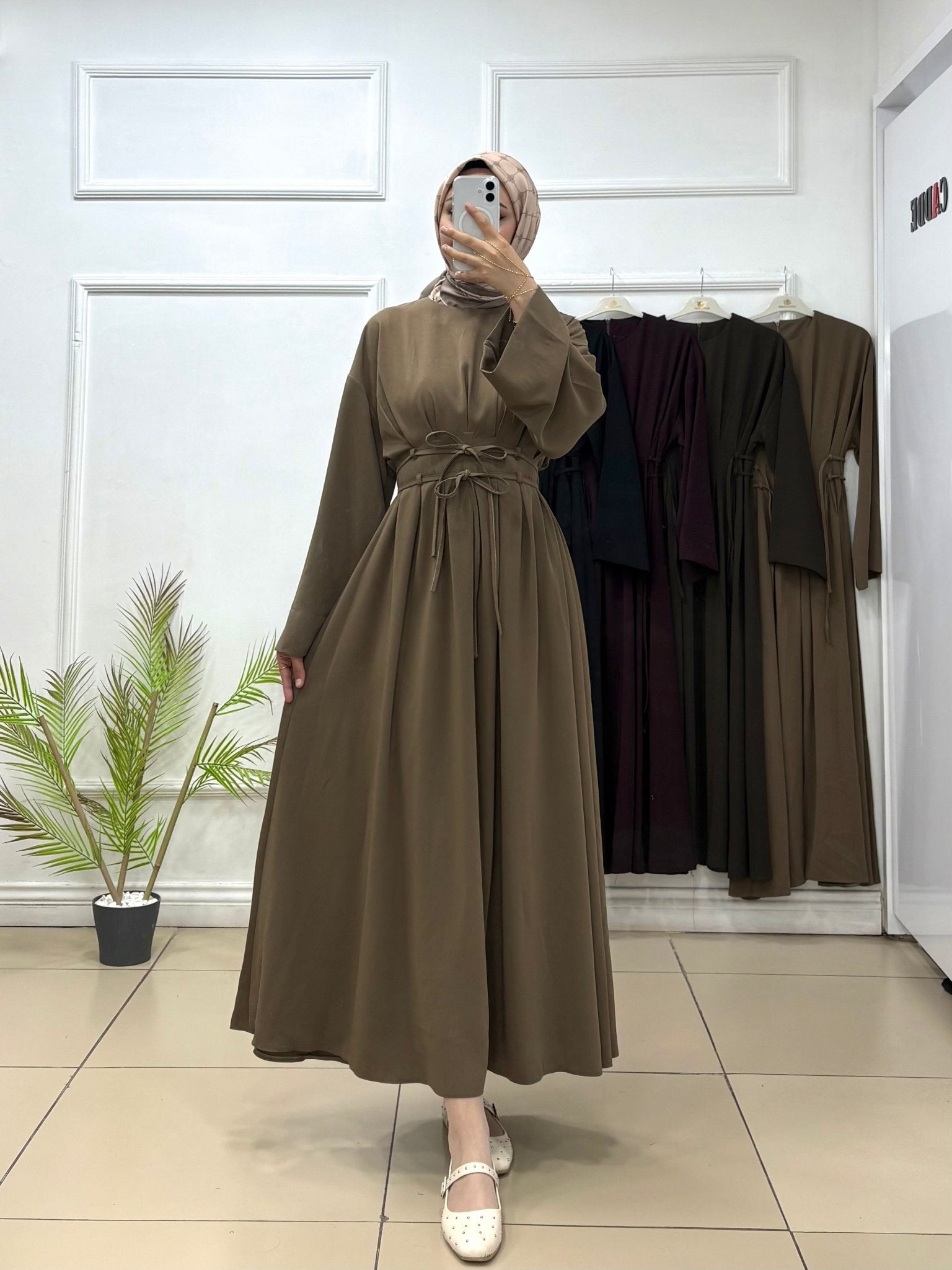 Çift Kemerli Elbisemiz ✨ - Cadde Butik