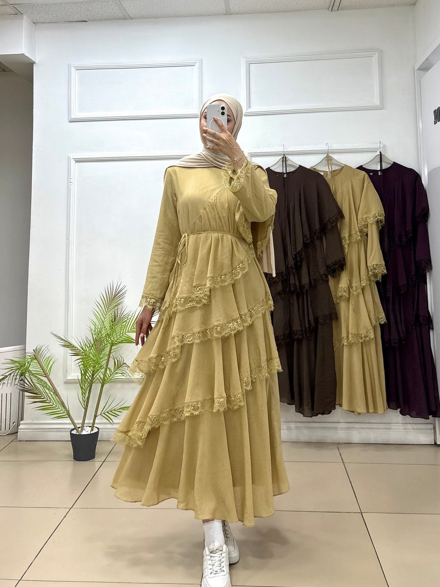 Fırfırlı Elbise 🌟 - Cadde Butik