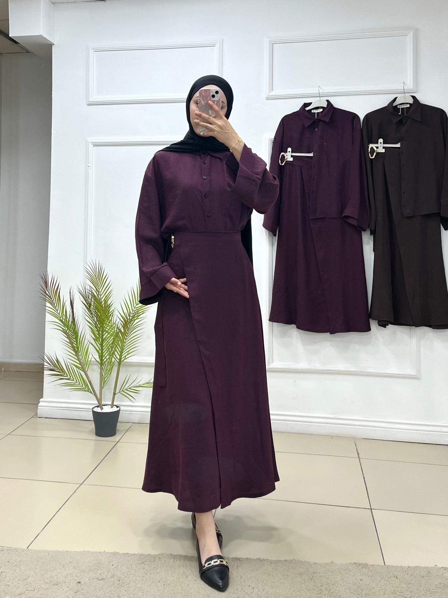 Gömlek Etek Takım 🎀 - Cadde Butik